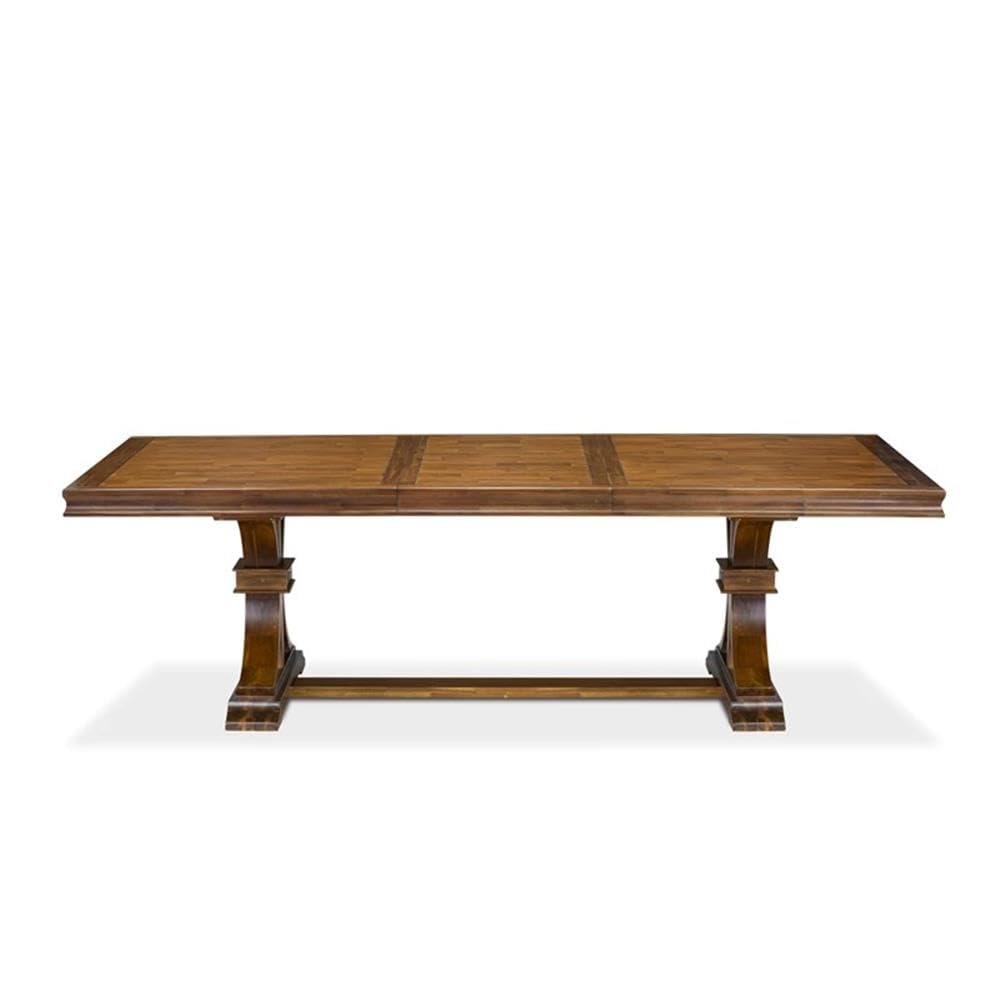 9-Piece Acacia Wood Dining Table Set with 8 Chairs J830