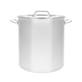 40QT Polished Stainless Steel Stock Pot with Lid Q359255