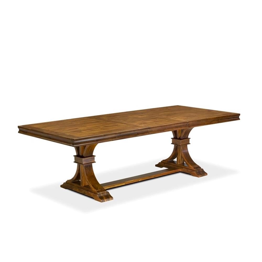 9-Piece Acacia Wood Dining Table Set with 8 Chairs J830