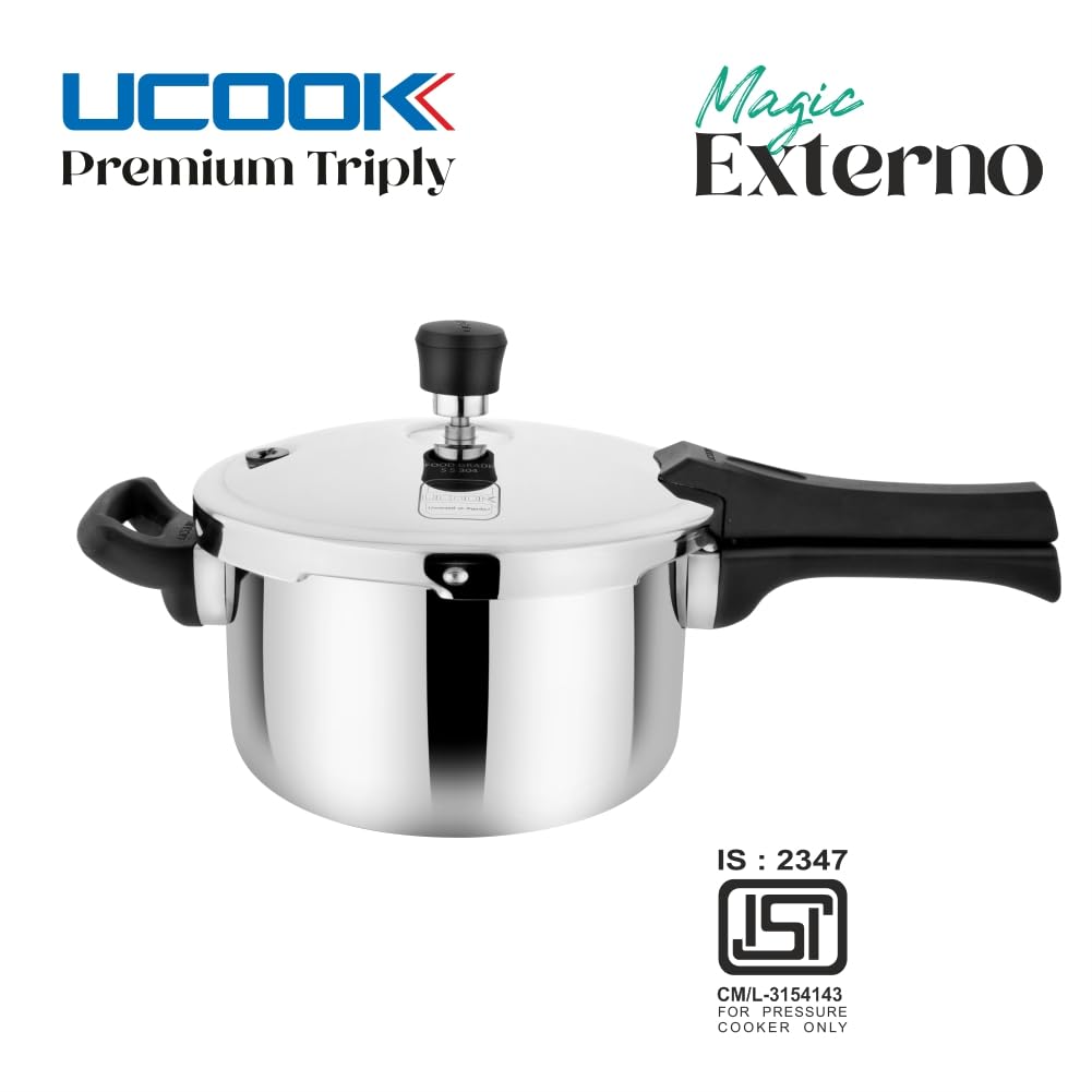 3 Litre Triply Stainless Steel Induction Pressure Cooker I7555