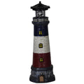 15" Tall Waterproof Resin Lighthouse Lamp with Rotating LED U7232