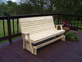 Unfinished Pine Patio Glider Bench Q1898