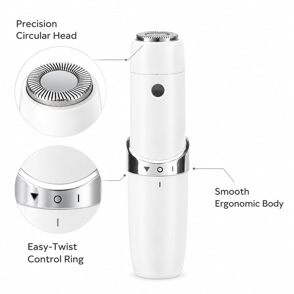 Portable Electric Facial Hair Remover with LED Light M2607