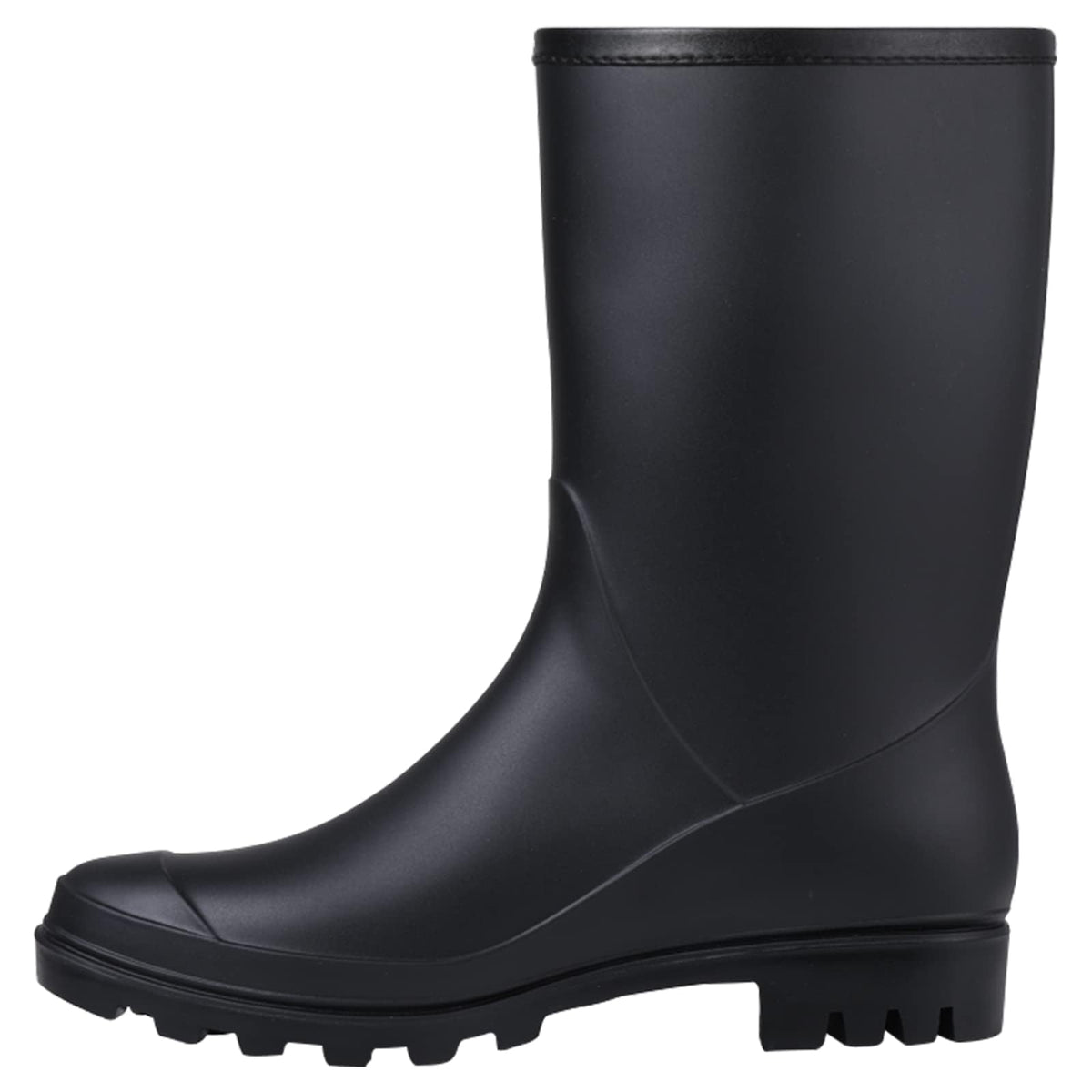 Mid Calf Waterproof Rain Boots with Buckle N287159