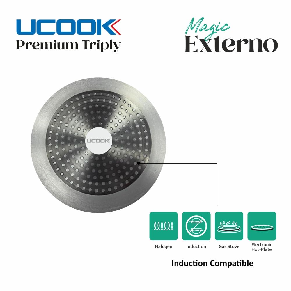 3 Litre Triply Stainless Steel Induction Pressure Cooker I7555