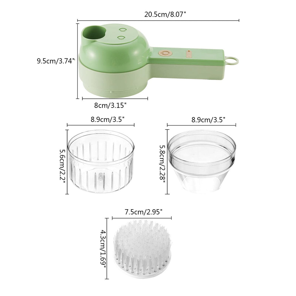 4 in 1 Handheld Electric Vegetable Cutter Set S6734