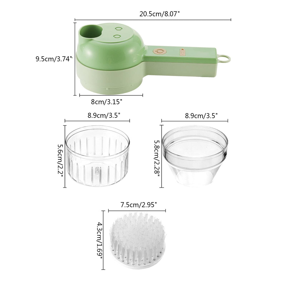4 in 1 Handheld Electric Vegetable Cutter Set S6734