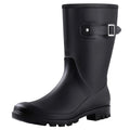 Mid Calf Waterproof Rain Boots with Buckle N287159