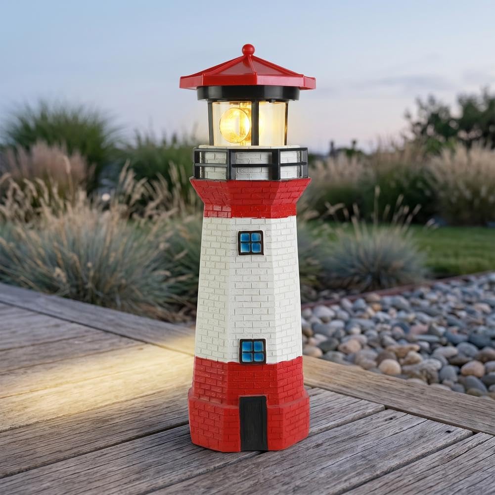 Waterproof Rotating Solar Lighthouse S214583