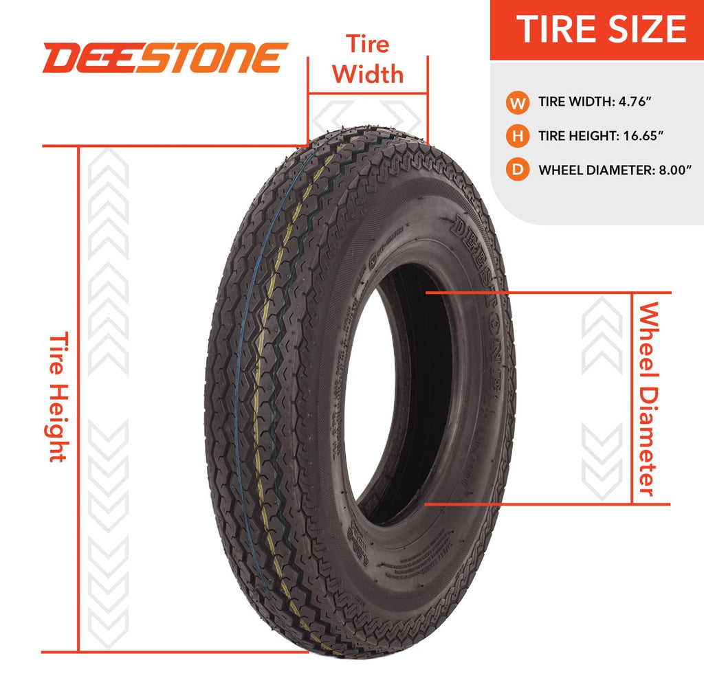 4.80-8 2 Tires 6 Ply Trailer S372565