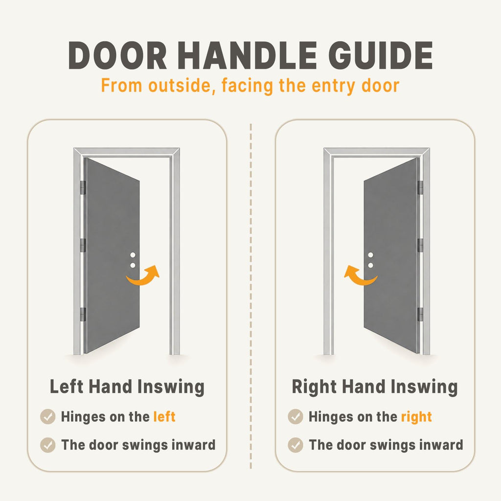 Fiberglass Entry Door 4-Lite Glass Left-Hand Inswing L57654