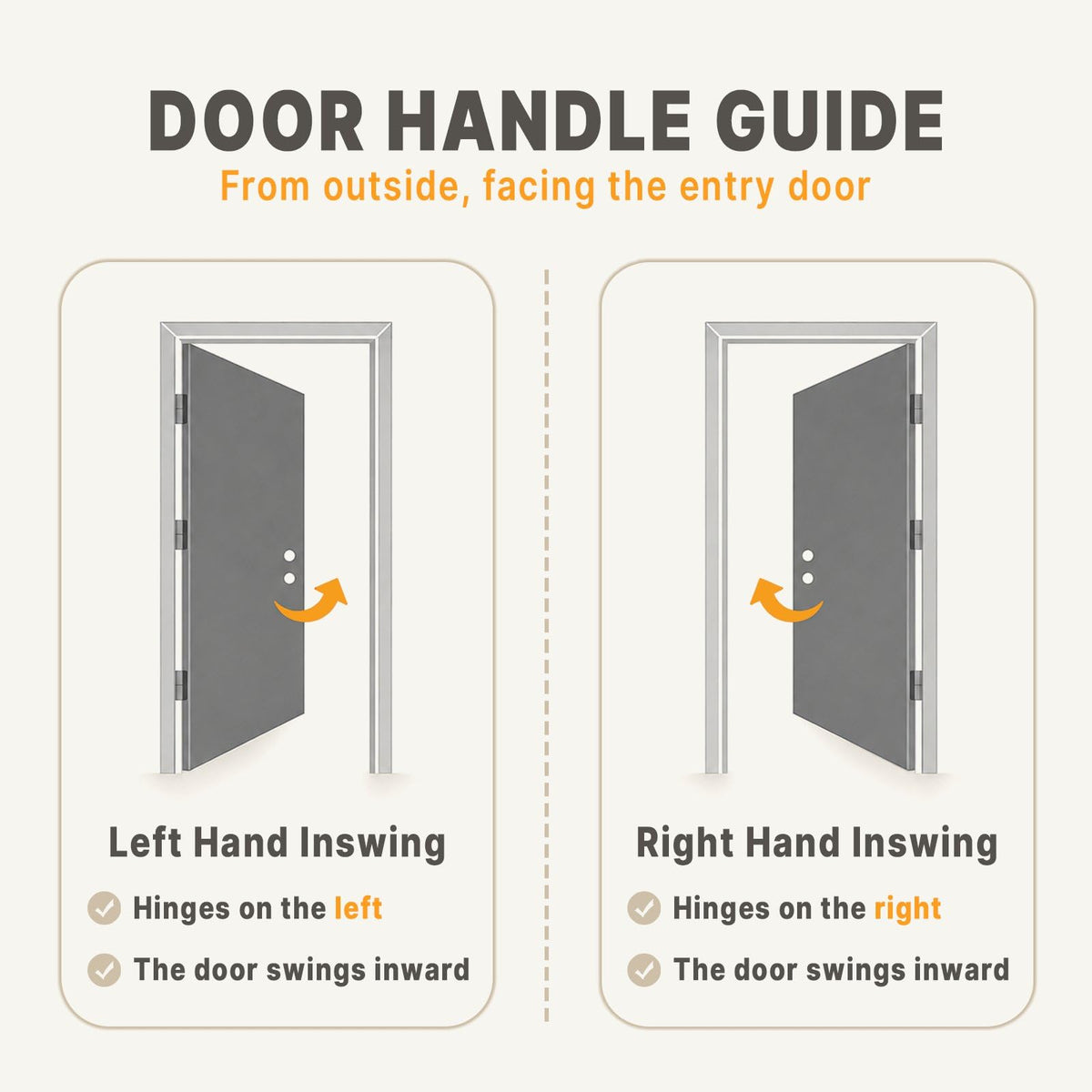 Fiberglass Entry Door 4-Lite Glass Left-Hand Inswing L57654