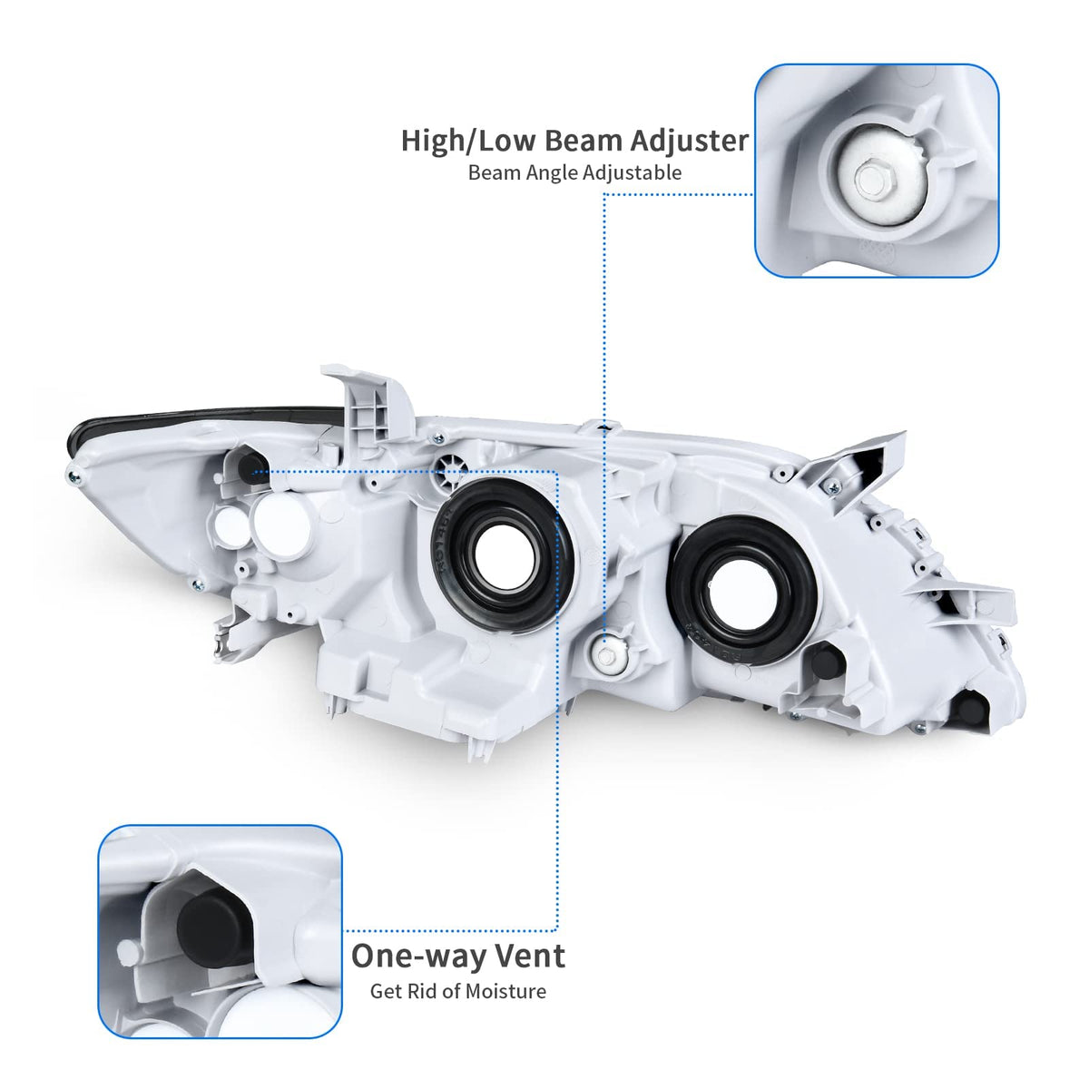 Chrome Housing Headlights X818465