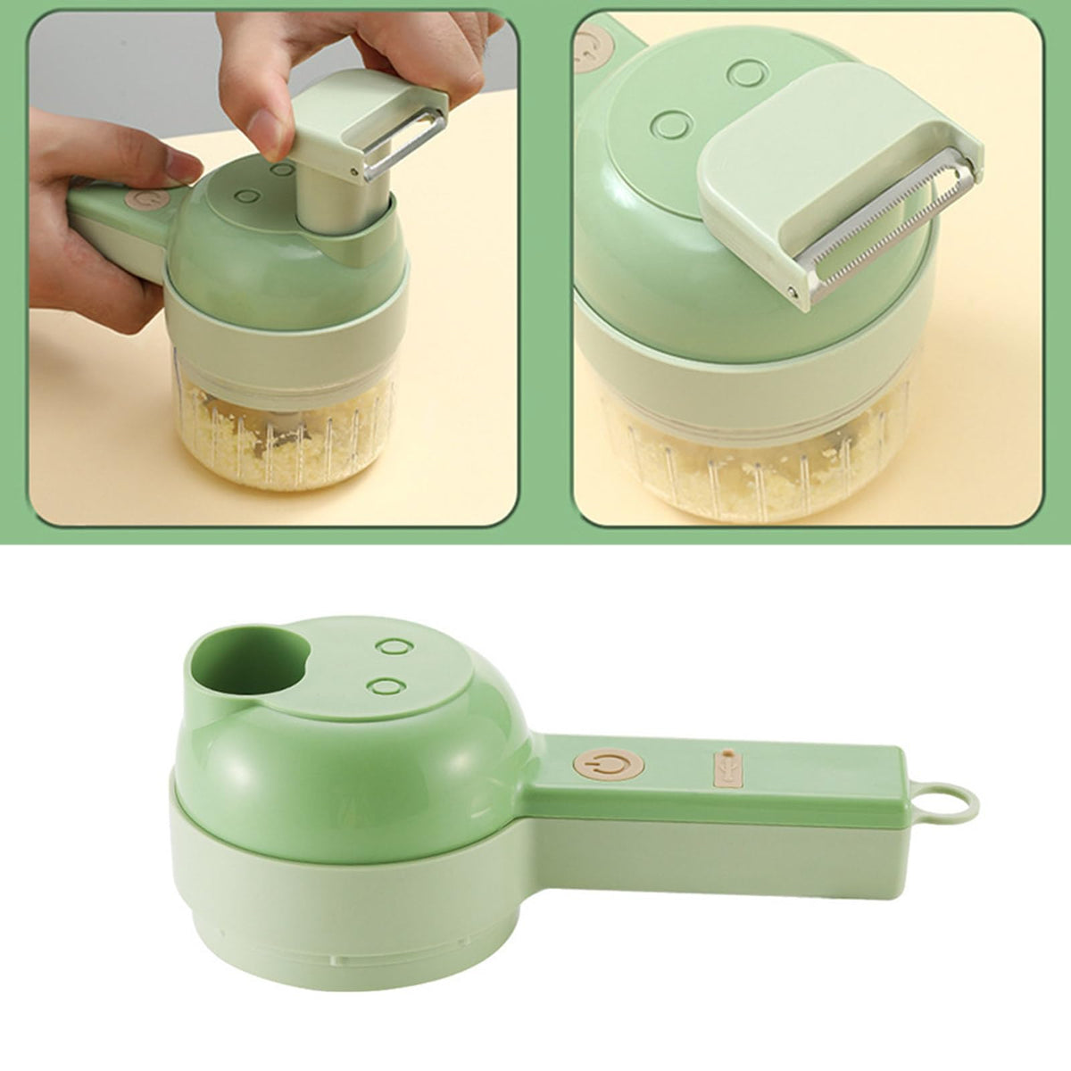 4 in 1 Handheld Electric Vegetable Cutter Set S6734