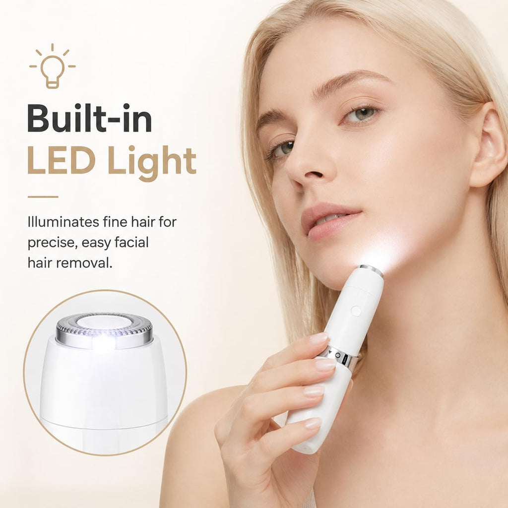 Portable Electric Facial Hair Remover with LED Light M2607