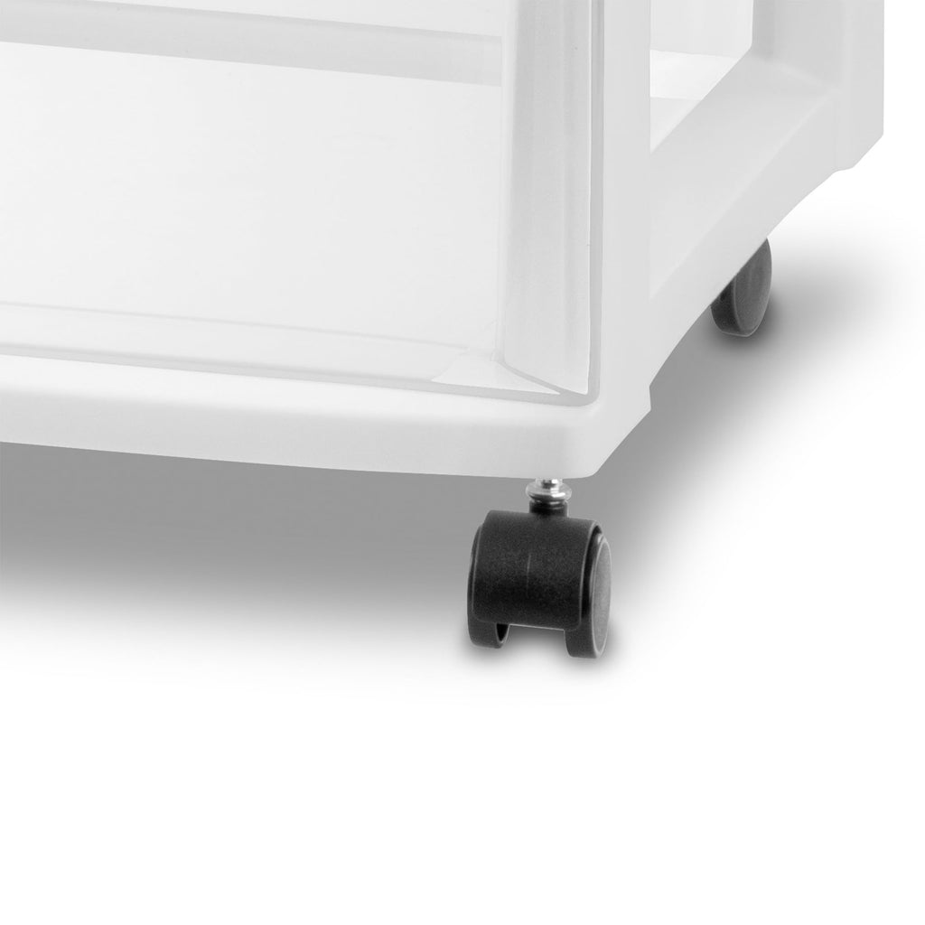 Wide 3 Drawer Plastic Rolling Storage Cart G4134