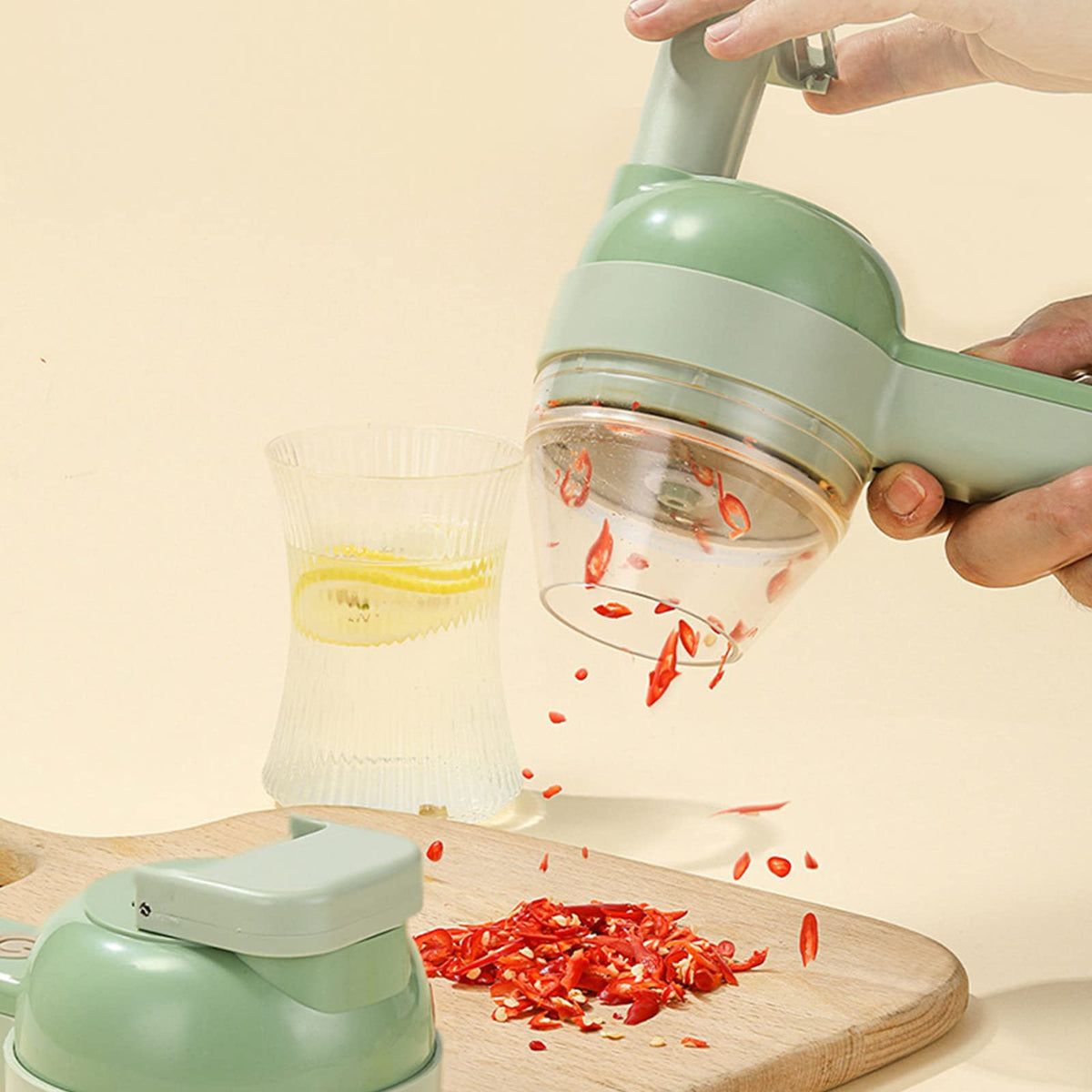 4 in 1 Handheld Electric Vegetable Cutter Set S6734