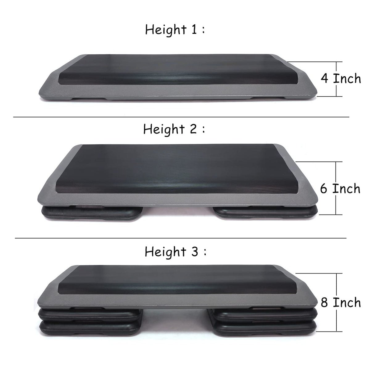 43'' Adjustable Aerobic Step Platform with Risers M2427