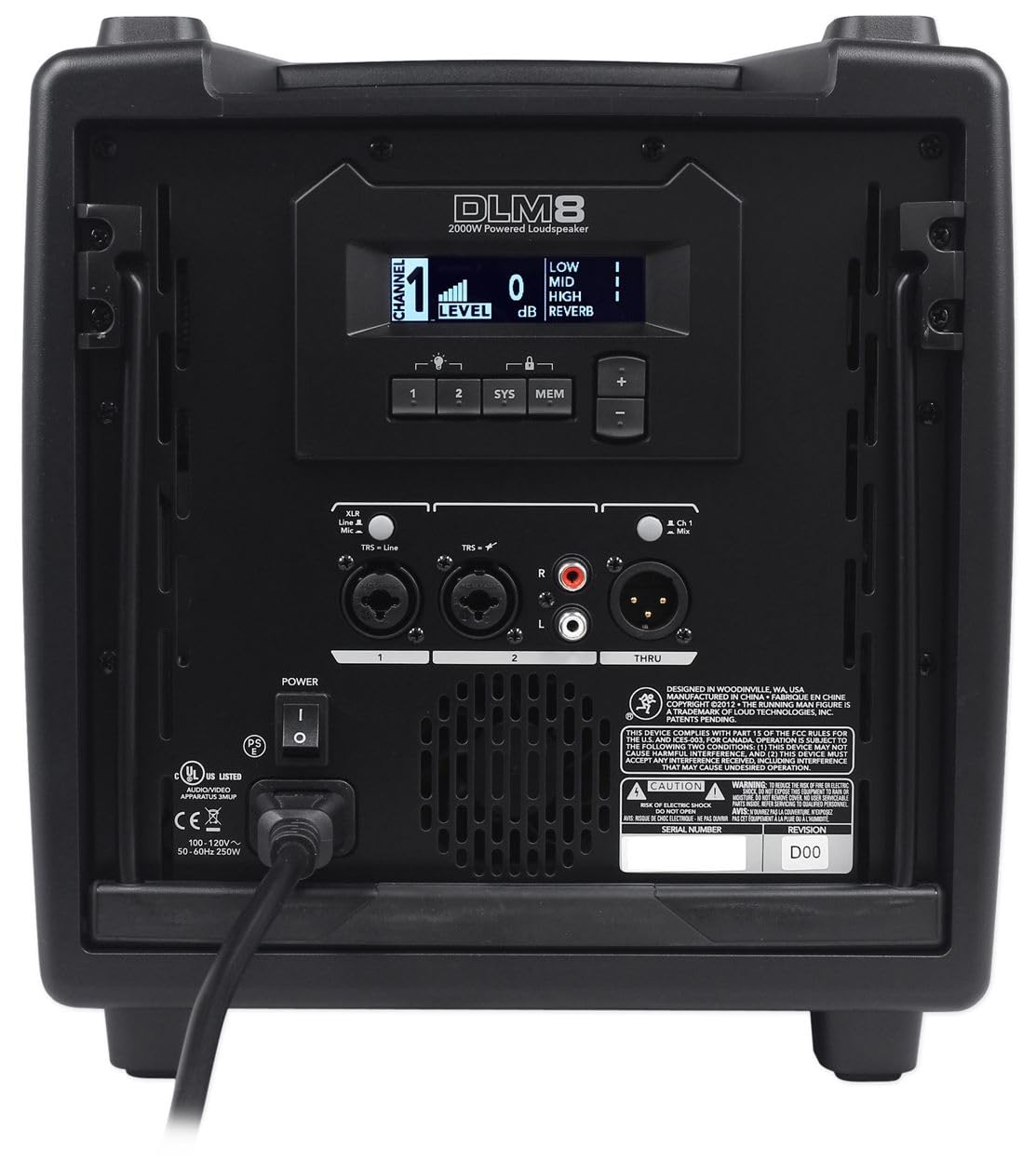 2000-Watt 8 in Powered PA Speakers with Tripod Stand Kit and XLR Cables N4934