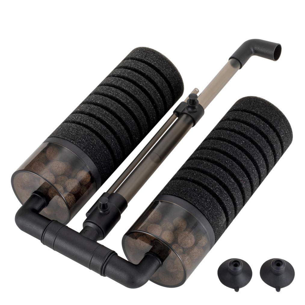 Aquarium Double Sponge Filter with Bio Ceramic Media Balls S47229