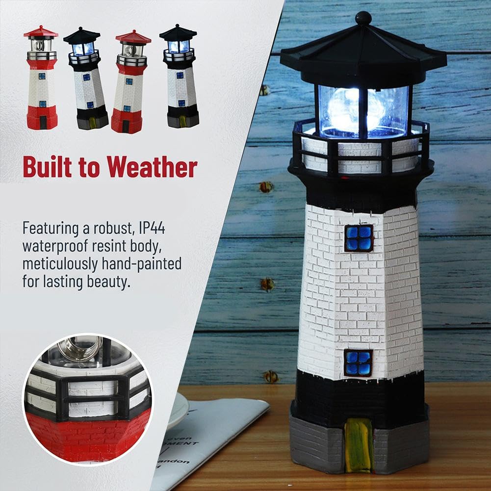 Waterproof Rotating Solar Lighthouse S214583