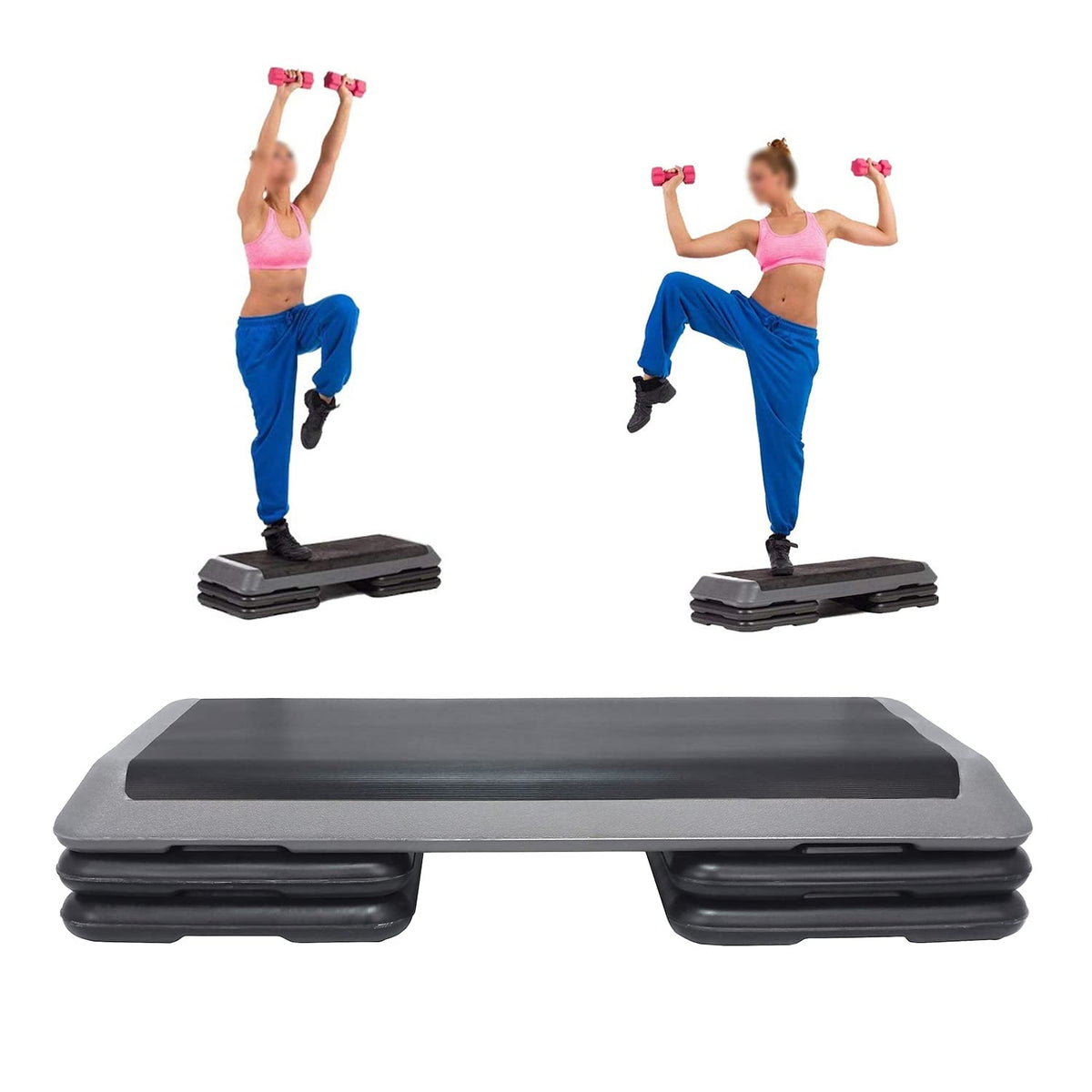 43'' Adjustable Aerobic Step Platform with Risers M2427