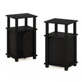 3-Tier Telephone Table with Cabinet, Set of 2 U1155