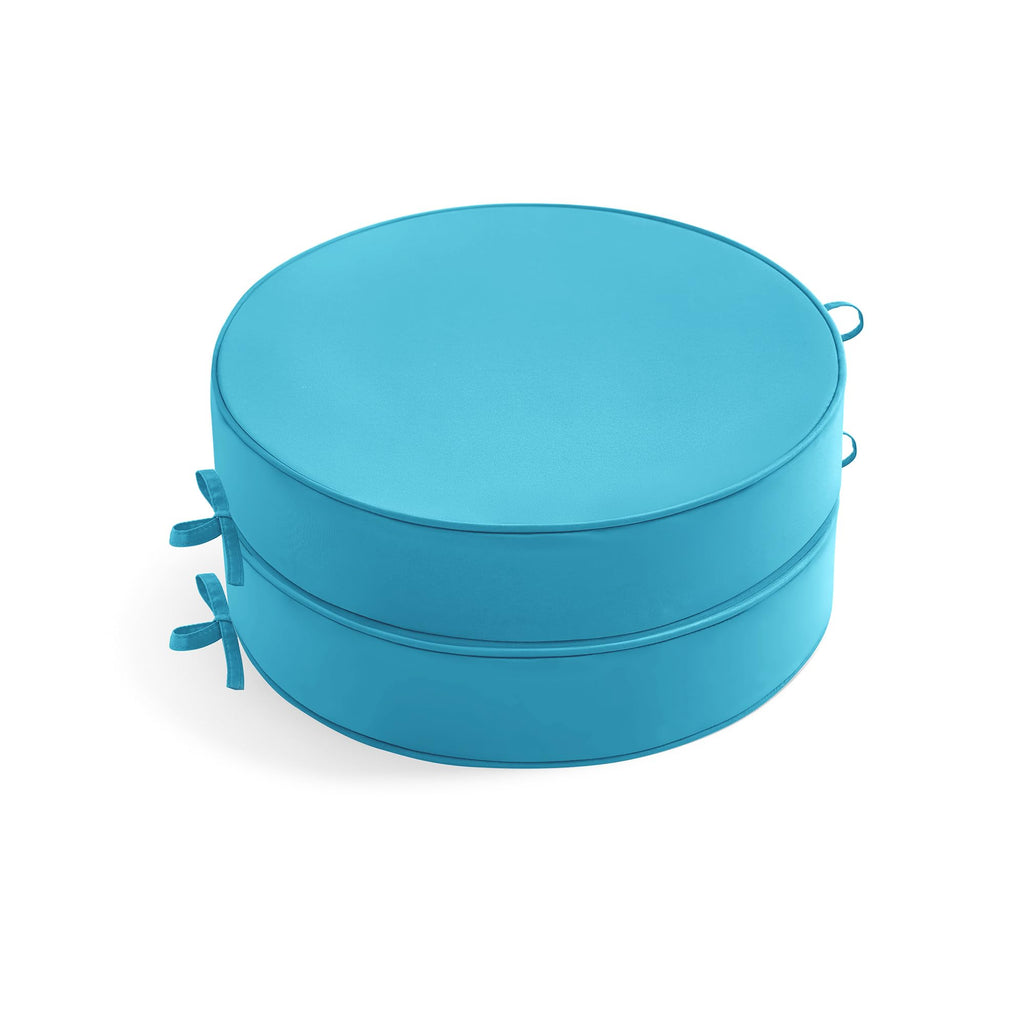 15" Round Waterproof Fade Resistant Chair Cushions Set of 2 W198