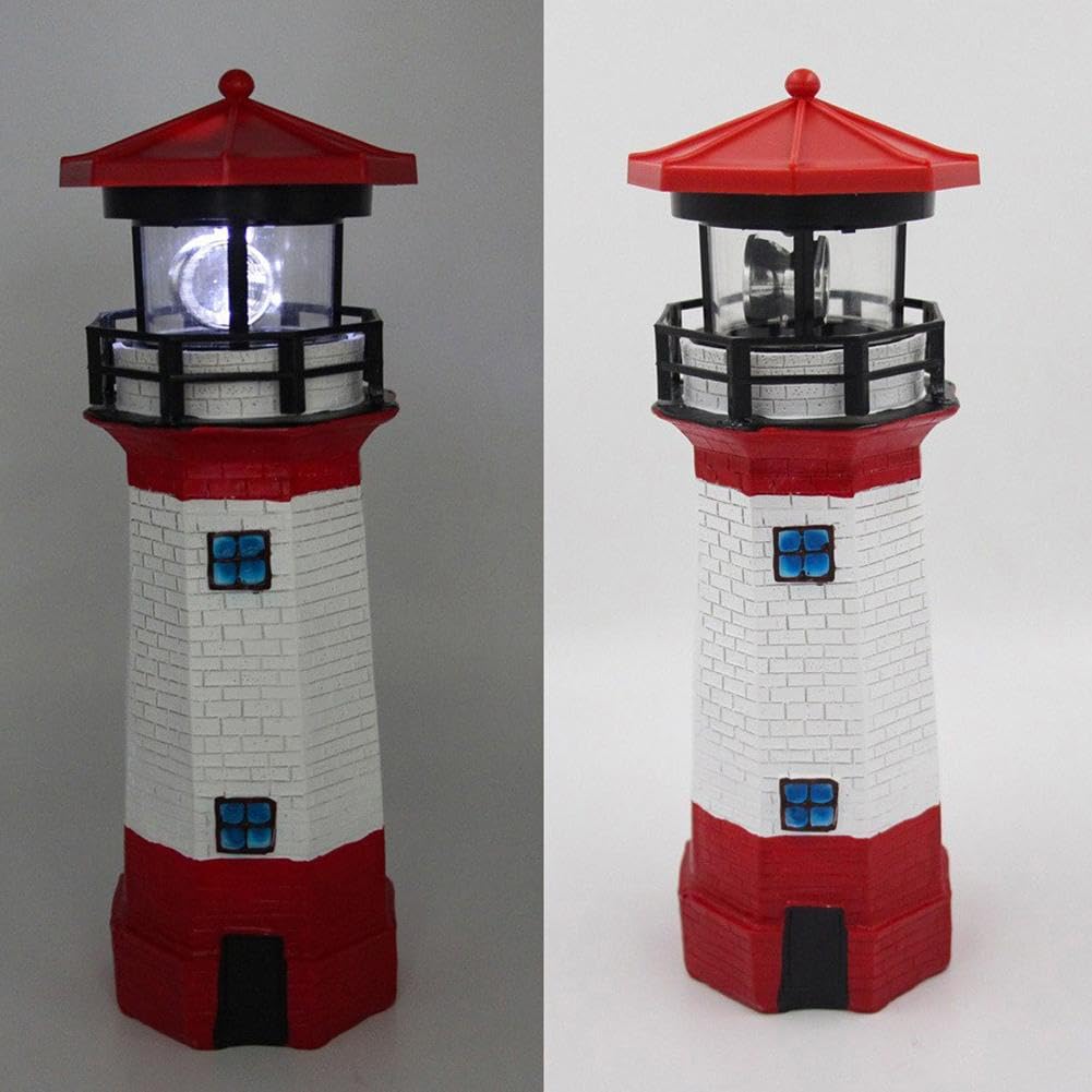 Waterproof Rotating Solar Lighthouse S214583