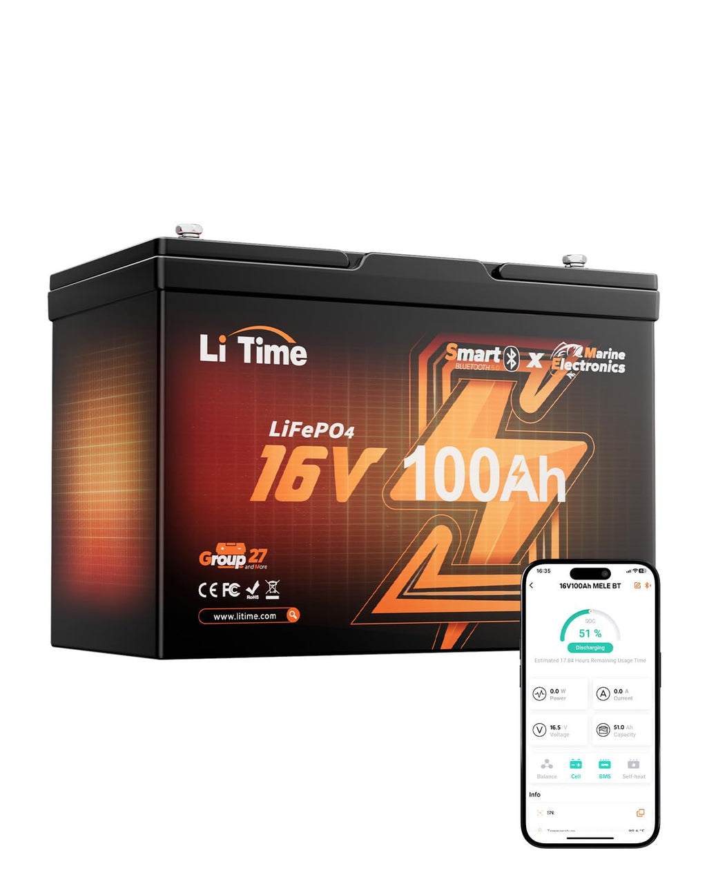 16V 100Ah Lithium Battery S67044
