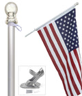 3x5 ft US Flag and 6 ft Aluminum Flag Pole Kit with Holder B8147