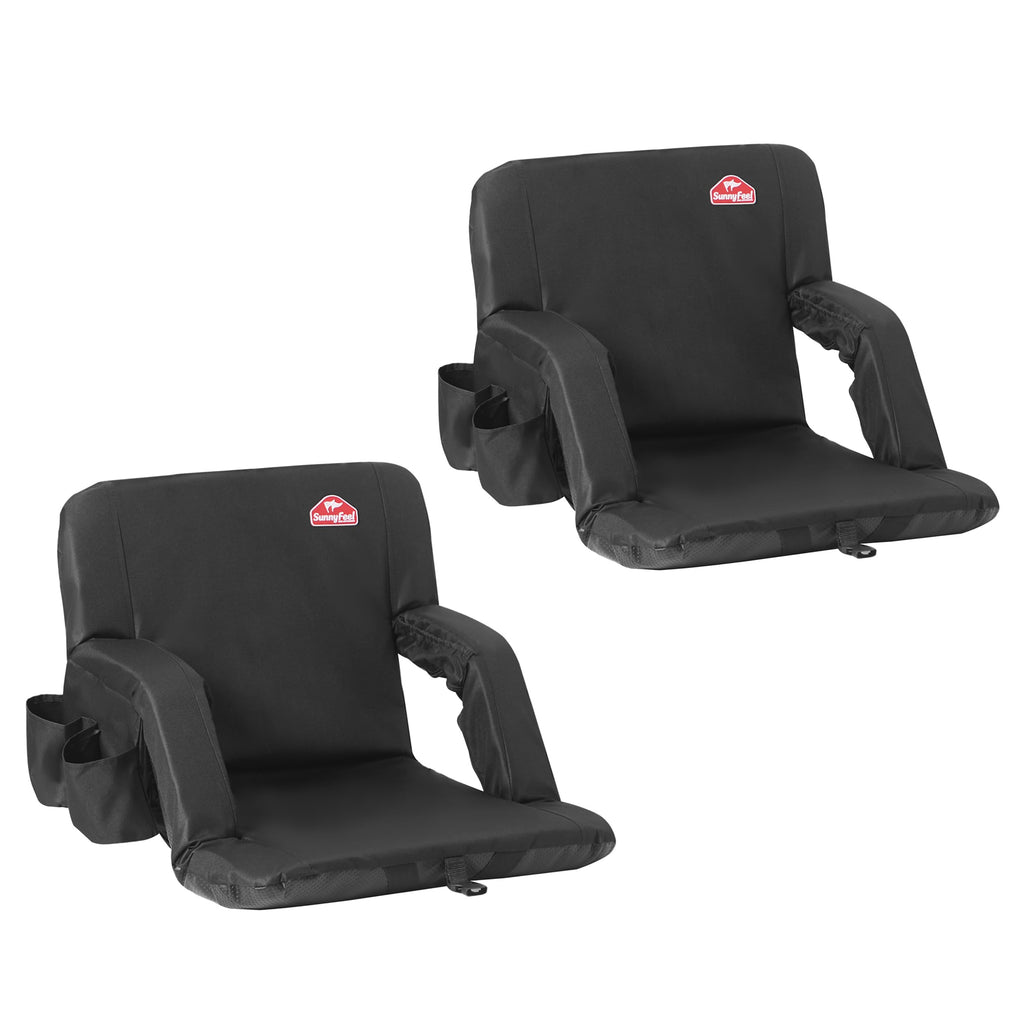 Foldable Stadium Seats 2-Pack with Shoulder Straps Y54475