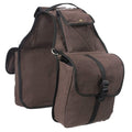Canvas Saddle Bag for Horses - Brown Q293288