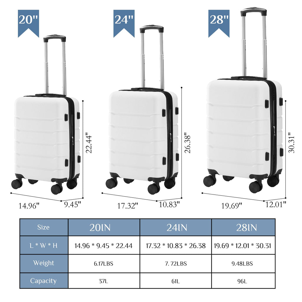 20 Inch Carry On Luggage with Spinner Wheels Y77935