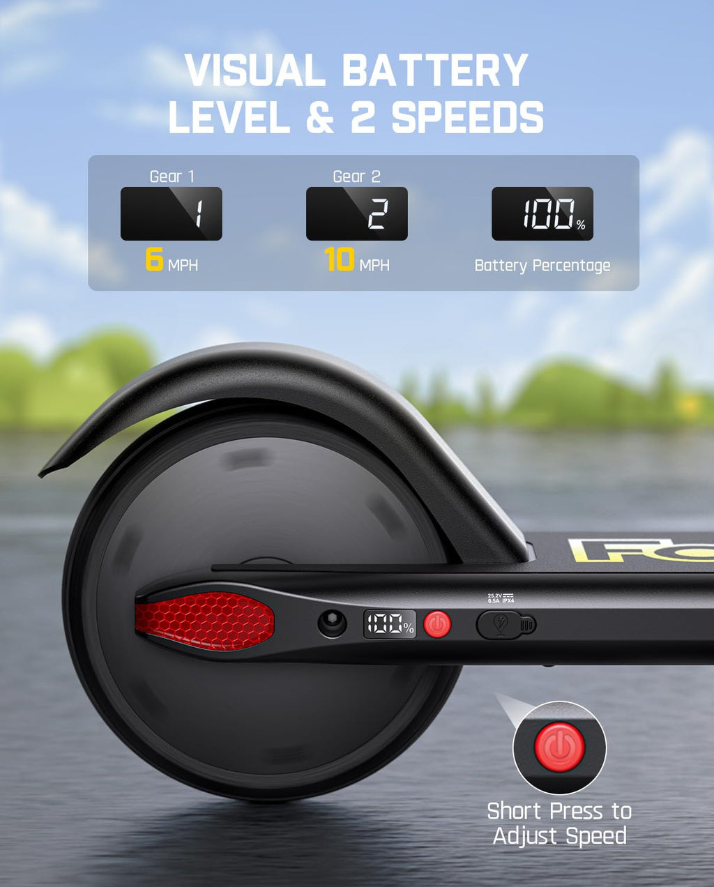 Kids Electric Scooter Foldable 3 Adjustable Heights M610515