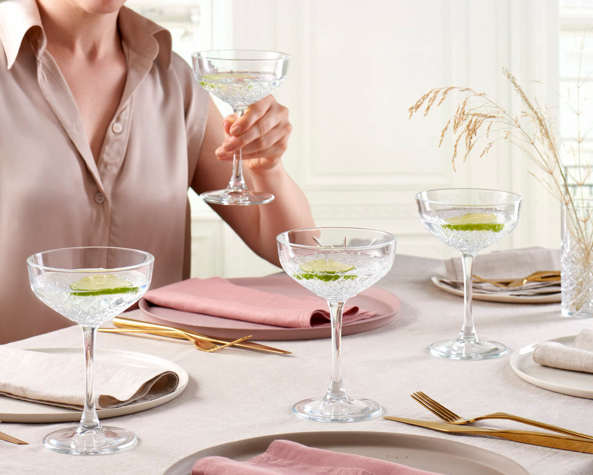 Set Of 4 Coupe Cocktail Glasses 8.6 oz O436