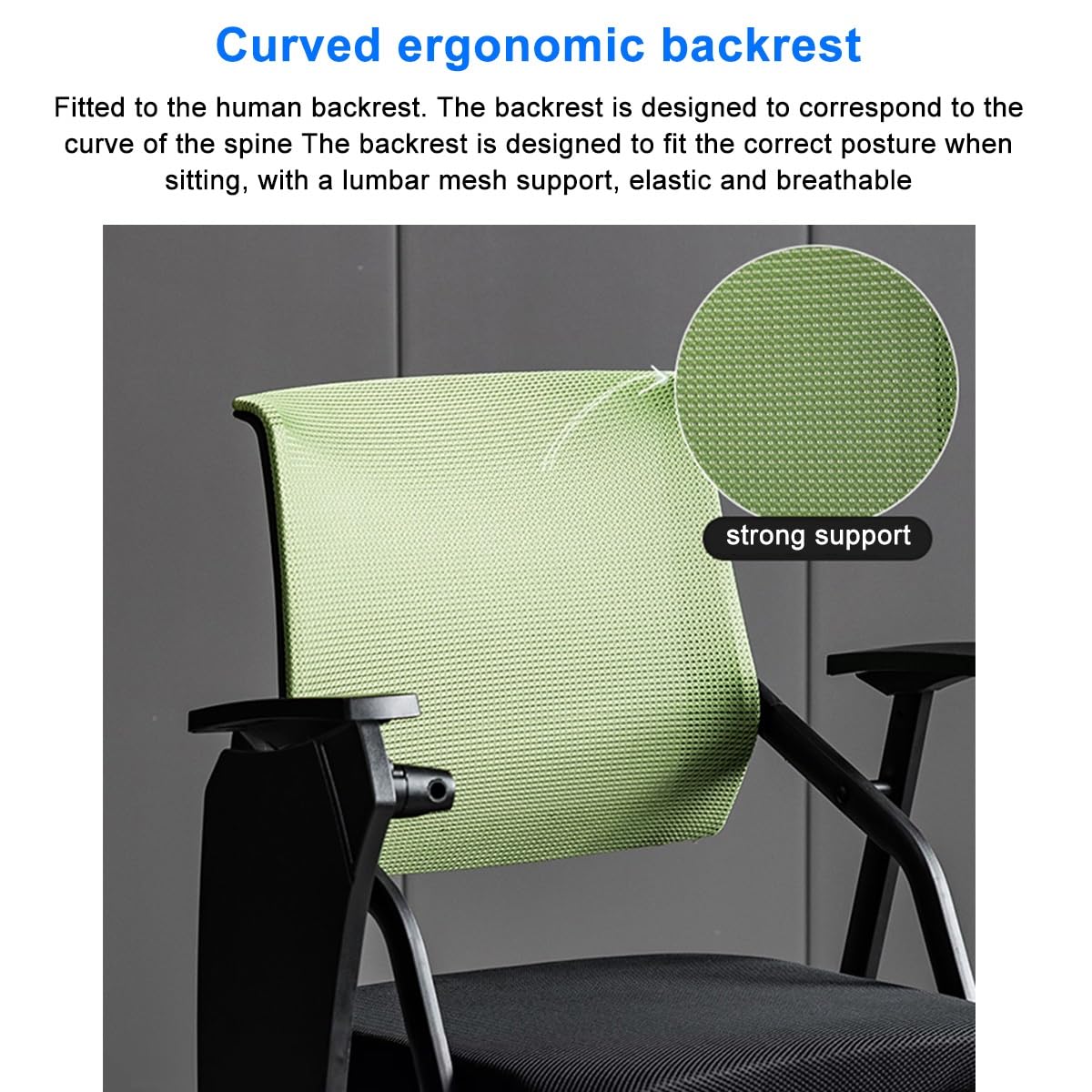 Grey Mesh Conference Chair with Desk P869