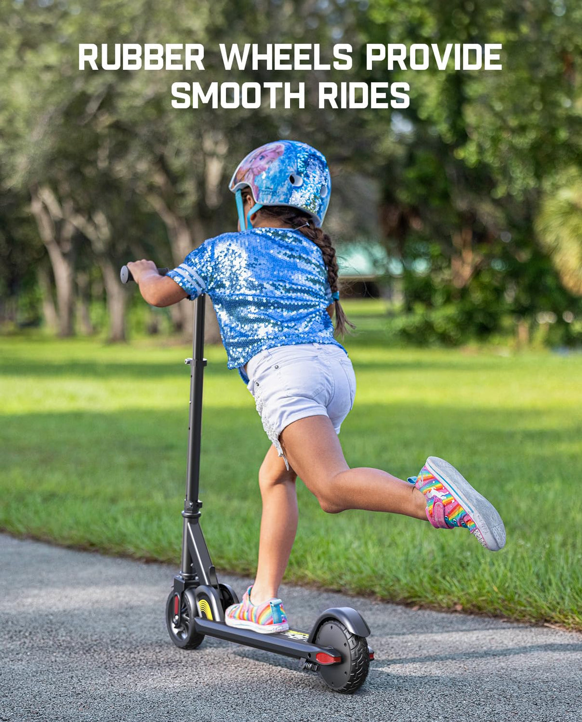Kids Electric Scooter Foldable 3 Adjustable Heights M610515