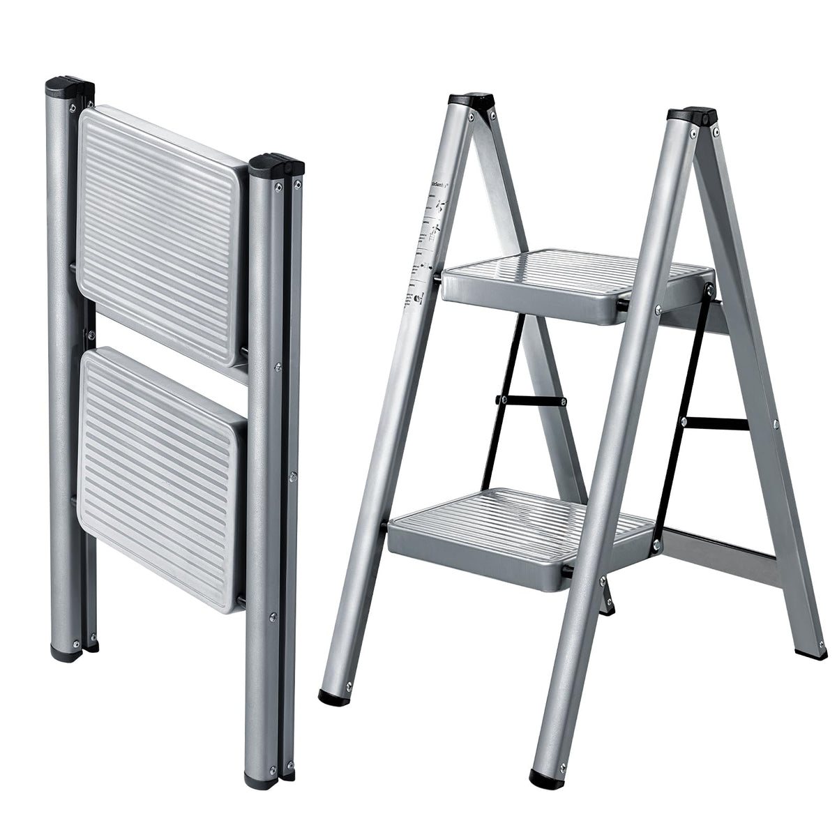 2 Step Steel Folding Step Stool P25564