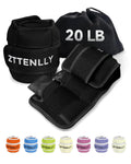 Adjustable Ankle Weights 1 Pair 5 10 15 18 20 Lbs A14983