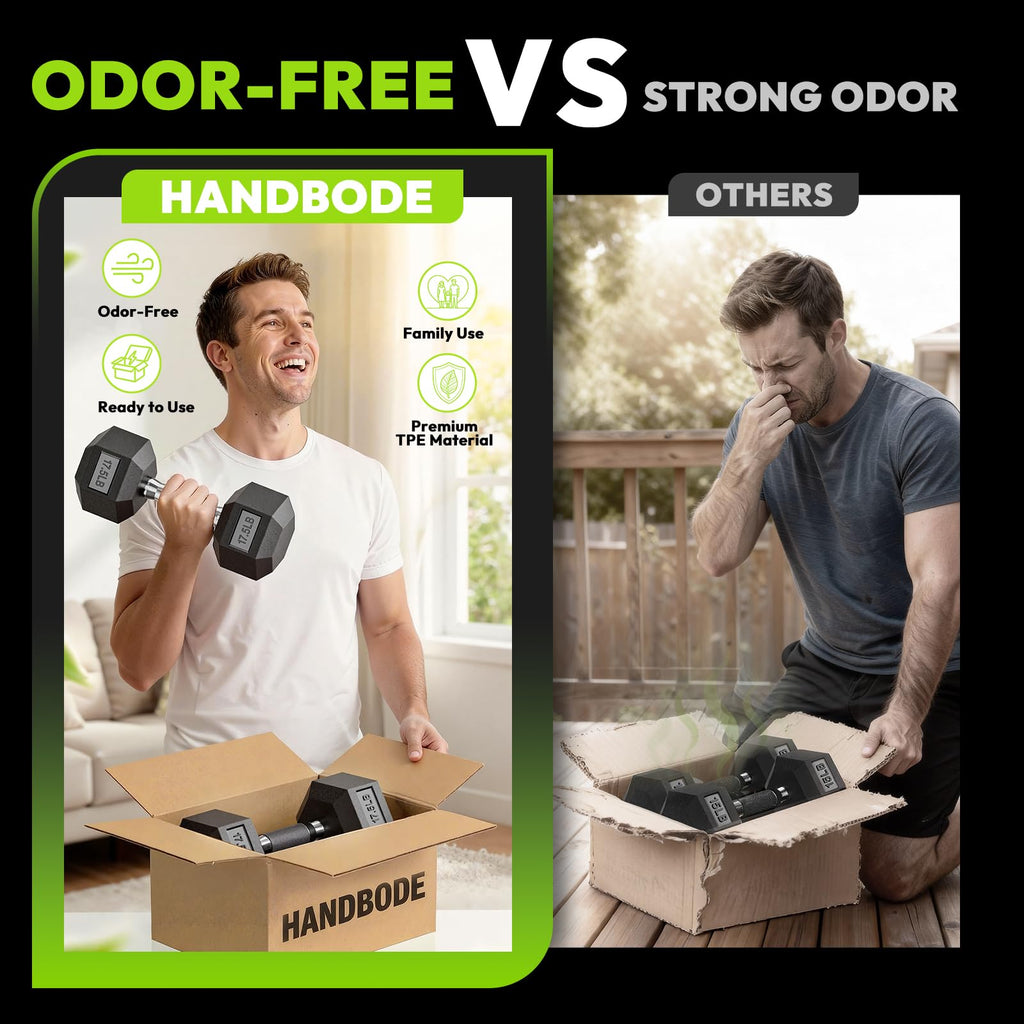 Hex Dumbbell Set with Vertical Storage Rack M385