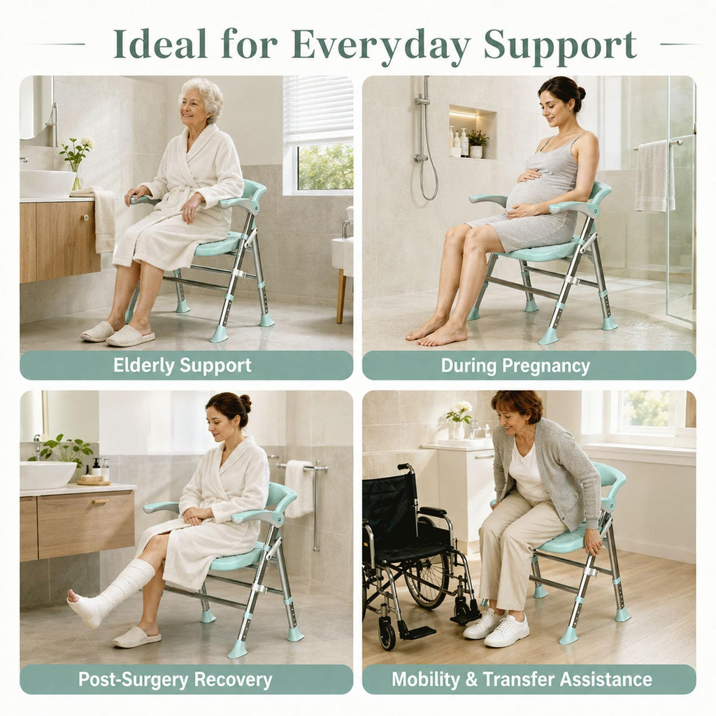 Heavy Duty Shower Chair with Arms and Back T63575