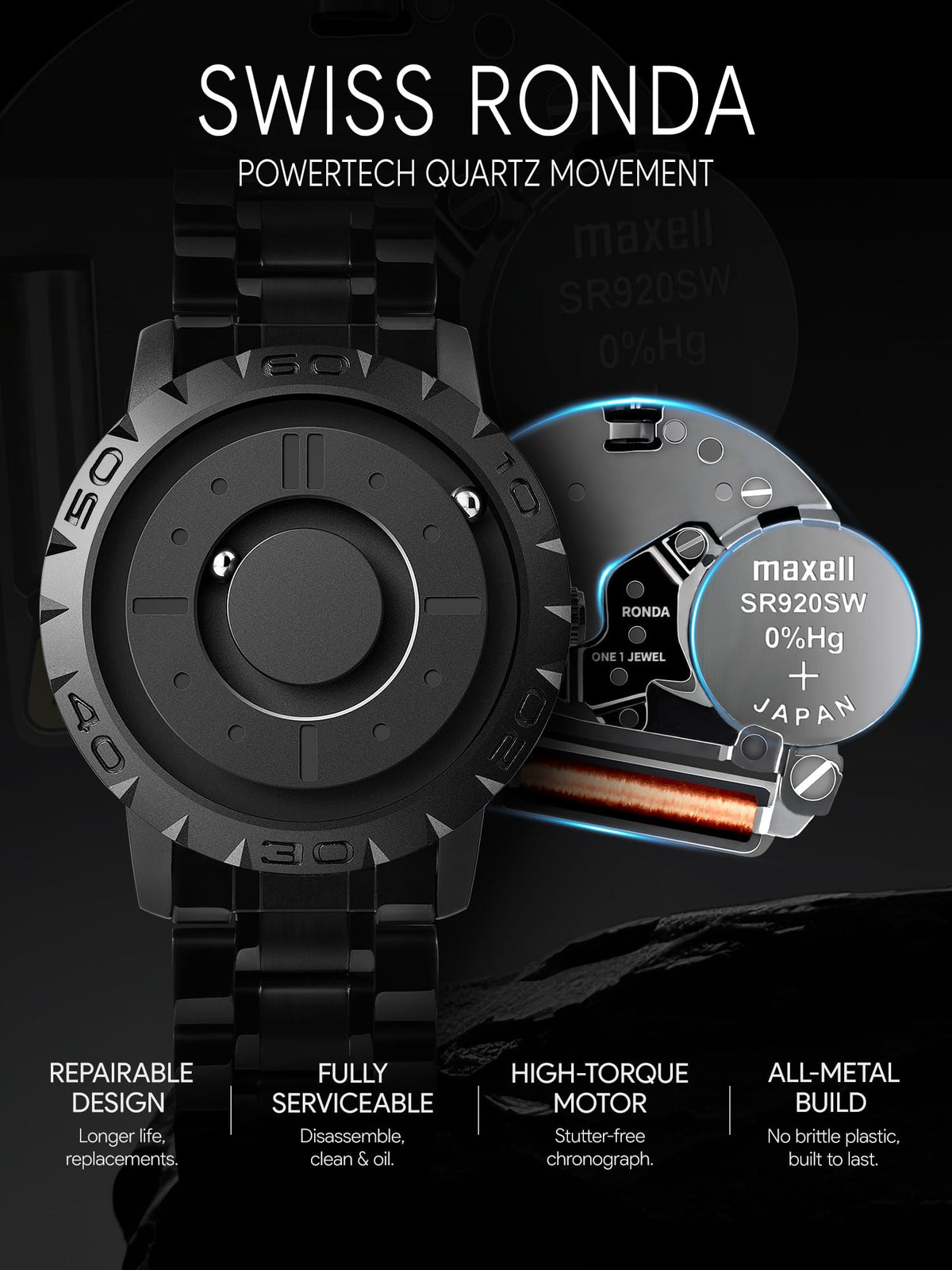 Magnetic Watch 40mm 20mm Strap L40192