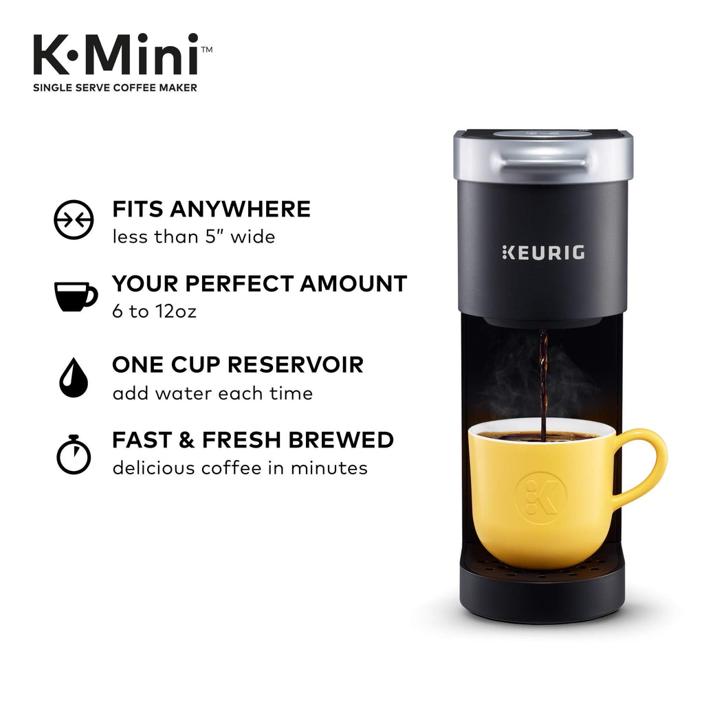 Black Single Serve Coffee Maker and Descaling Solution & Rinse Pods 4 Count Z763