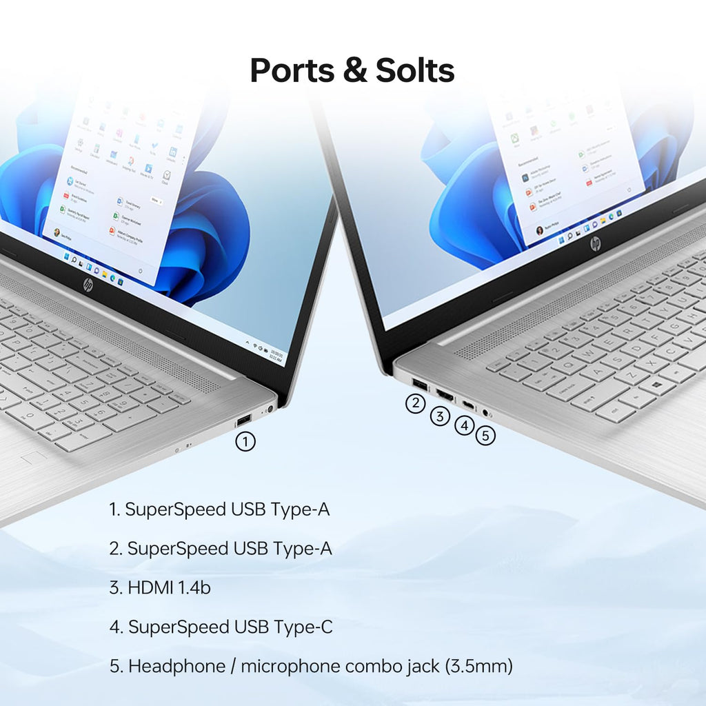 17.3" HD+ Touchscreen Laptop, 12th Gen Intel Core i7, 64GB RAM, 2TB SSD, Silver G2838