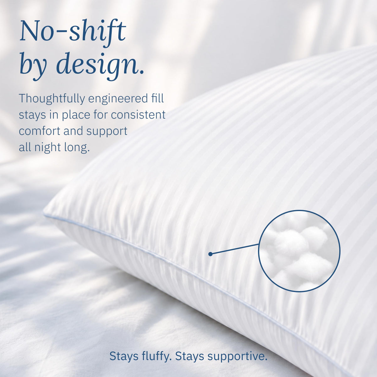 White King Size Bed Pillows Set of 2 Y6789