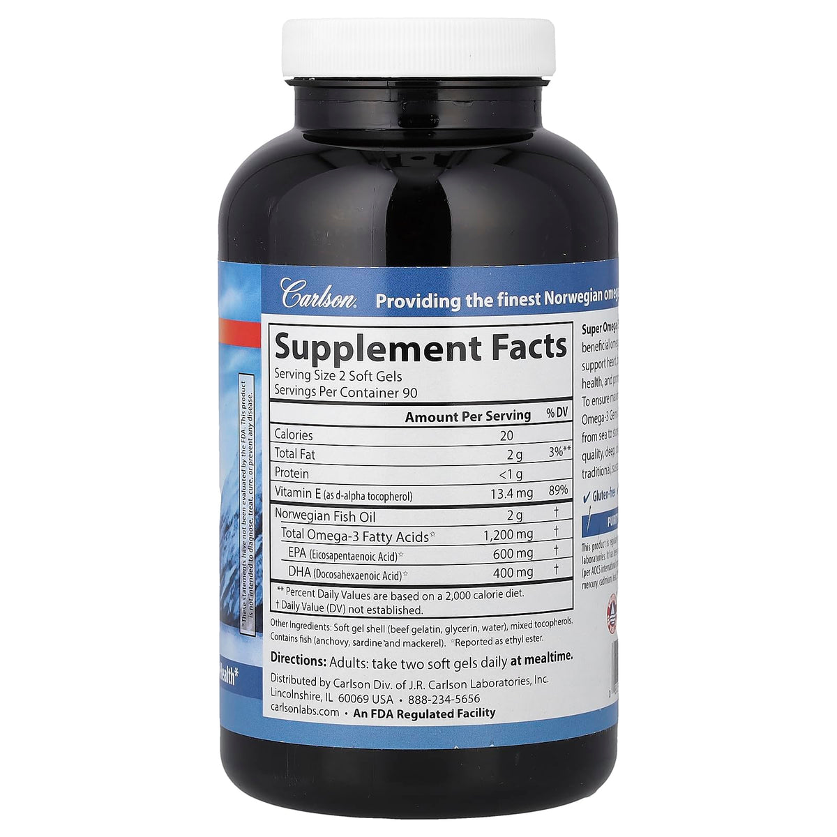 Omega-3 1200 mg 180 Softgels G189