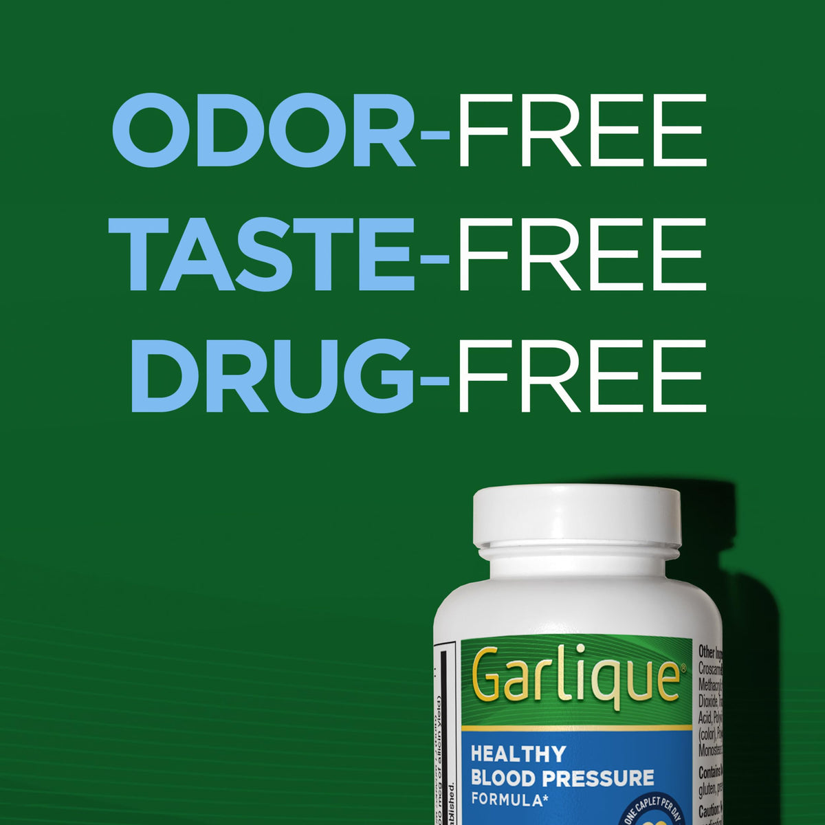 Odorless Vegan Garlic Extract Supplement 60 Caplets J563428