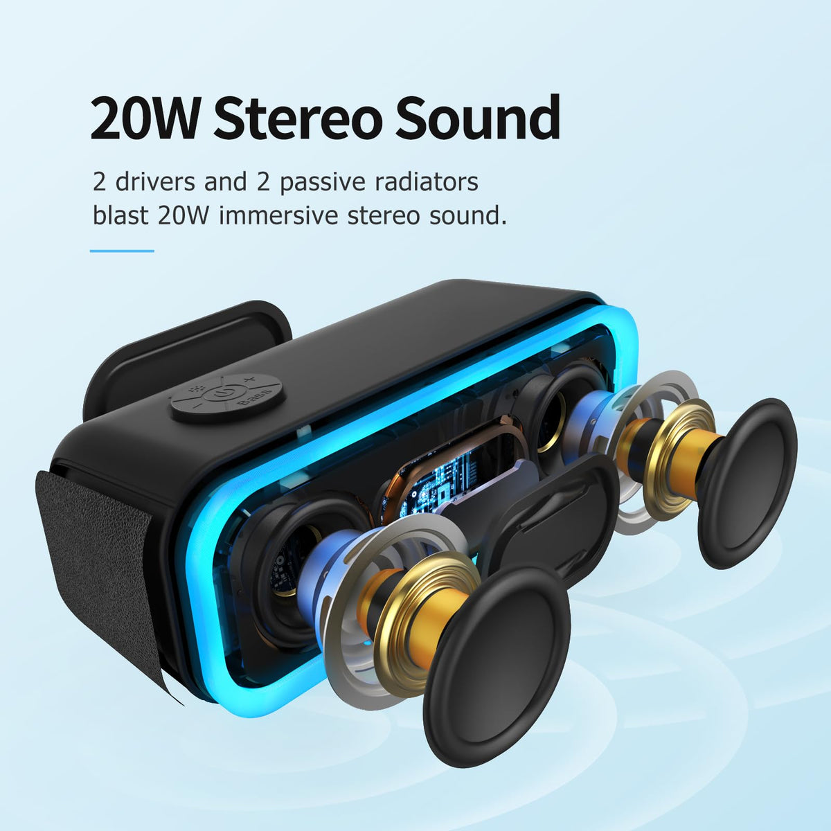 Bluetooth Speaker 20W Stereo Sound T139