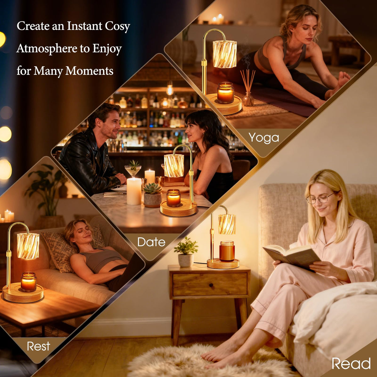 Candle Warmer Lamp with Timer Dimmer N65020